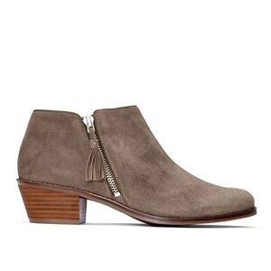 Vionic Suede Boot Joy Serena Bootie - Greige Women's Size 8.5 zip up